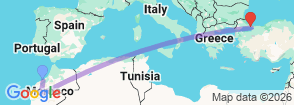 6 Days Morocco & Turkey Highlights Tour | Casablanca, Marrakech & Istanbul Map