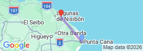 Punta Cana Airport Private Transfer to Uvero Alto Hotels Map