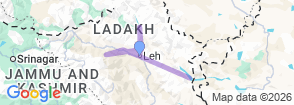 Leh and Ladakh Adventure Trails By G Experiences Map