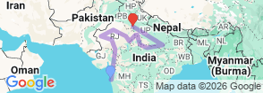 North India Epic Trails By G Experiences Map