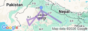 India Grand Explorer Trails By G Experiences Map